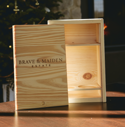 Two Bottle Wood Box